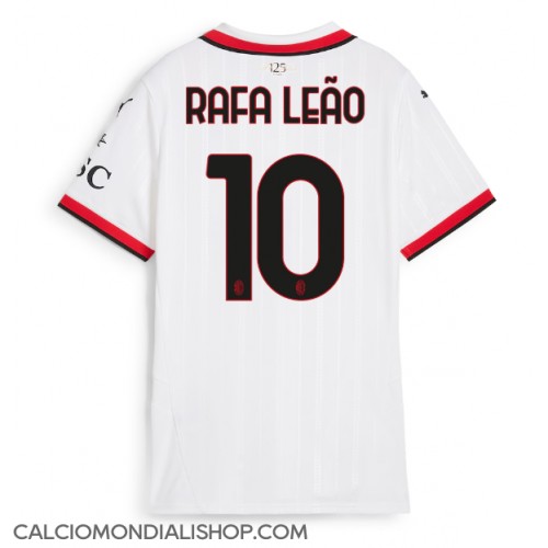 Maglie da calcio AC Milan Rafael Leao #10 Seconda Maglia Femminile 2024-25 Manica Corta